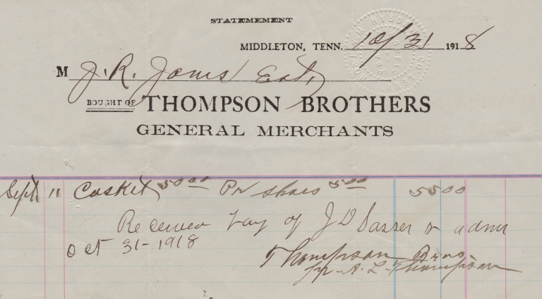 Middleton, TN - 1918 - Thompson Brothers